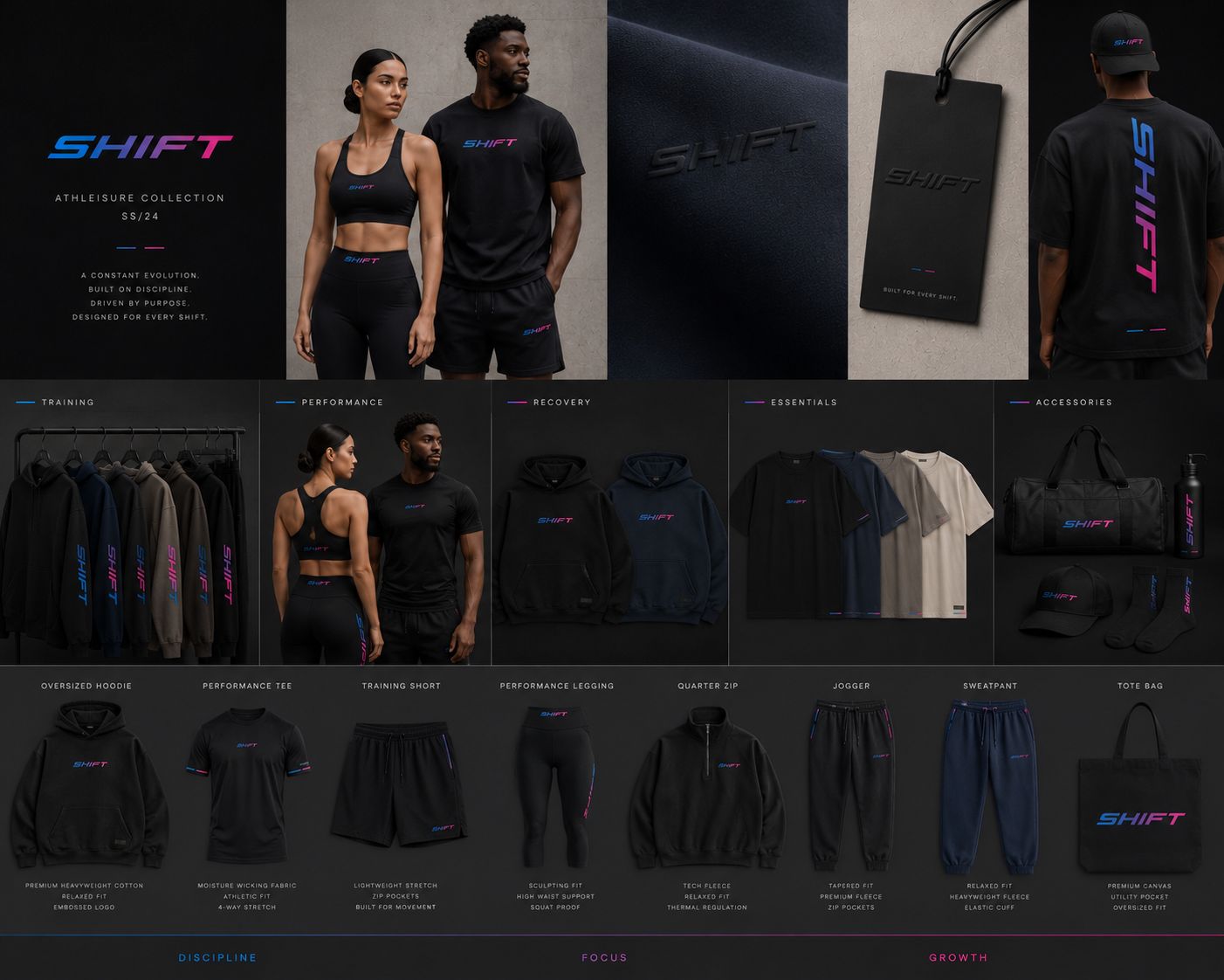 SHIFT AI apparel lookbook