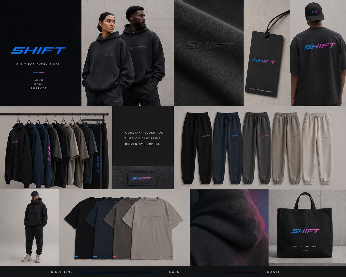 SHIFT AI apparel lookbook